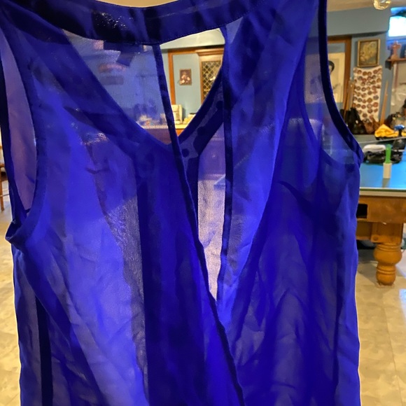 Royal blue sheer top!🦋 - Picture 3 of 3